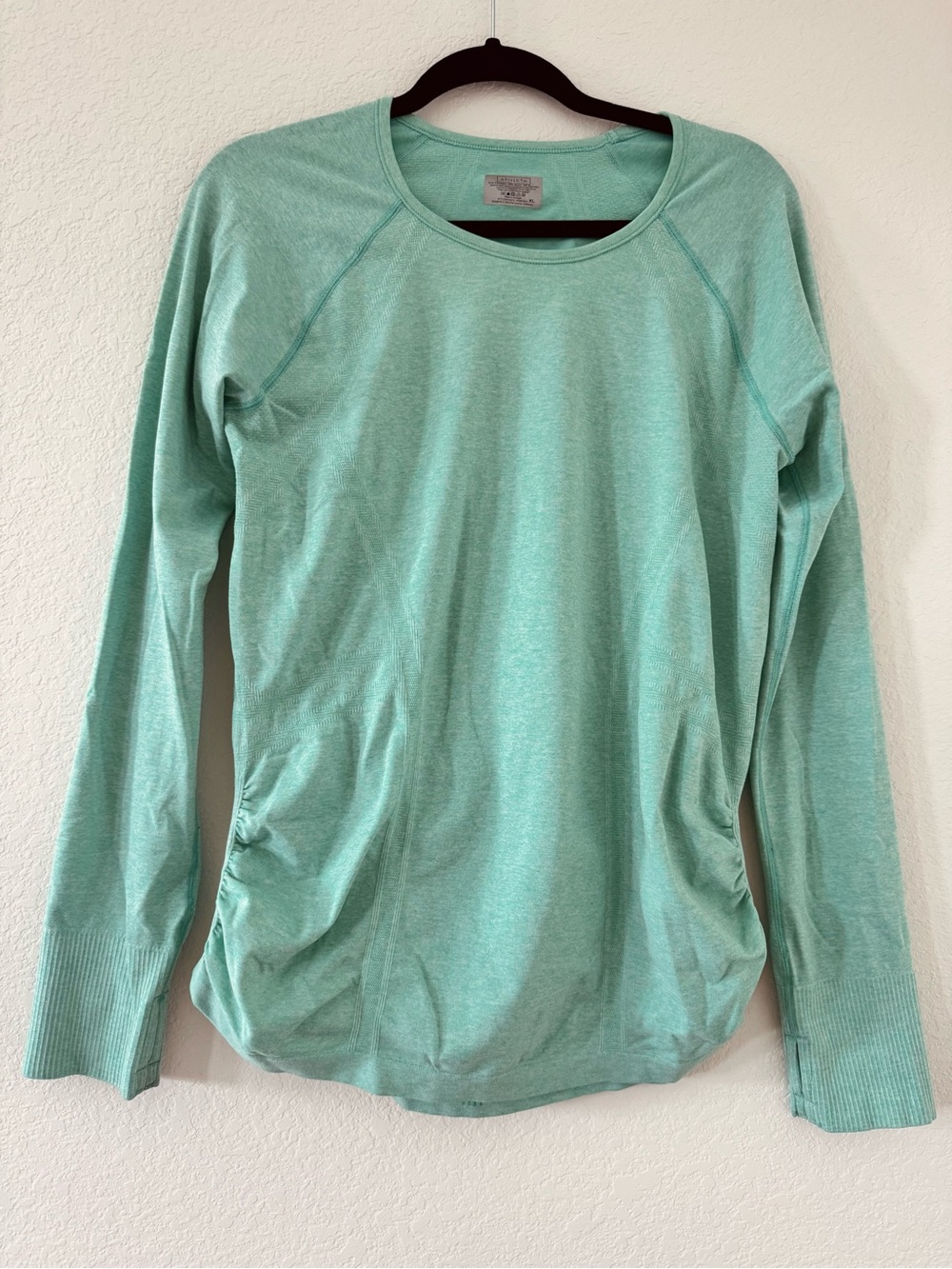 Athleta Fastest Track Long Sleeve Mint Green